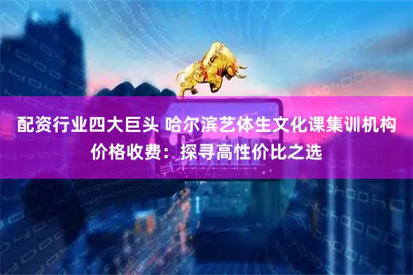 配资行业四大巨头 哈尔滨艺体生文化课集训机构价格收费：探寻高性价比之选